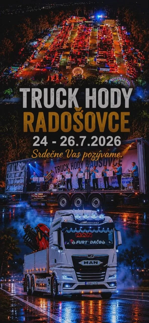Oficiálny plagát Truck Hody Radošovce 2026